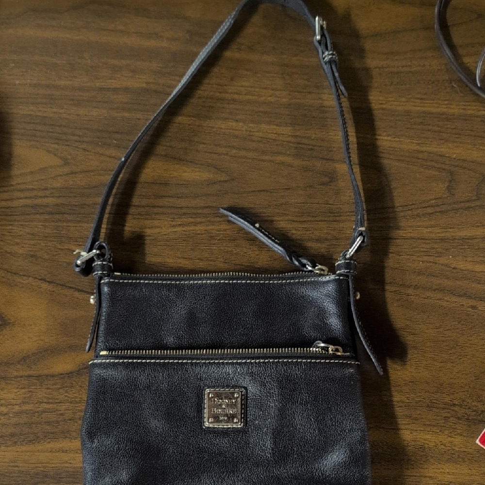 Dooney & Bourke Black Pebbled Leather Crossbody